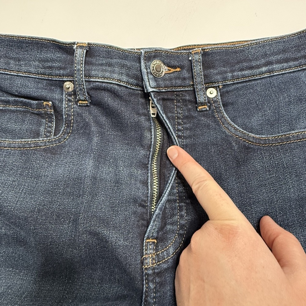 Everlane The High Rise Skinny Jeans Women's Size 29 (29x27) Blue Denim Dark Wash - Picture 6 of 13